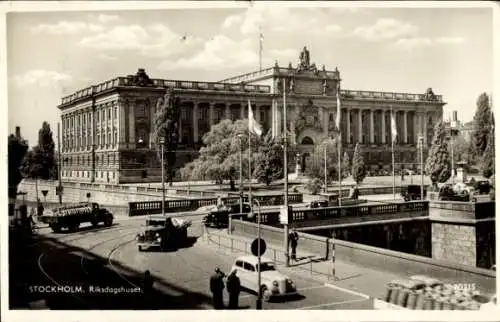 Ak Stockholm Schweden, Reichstag