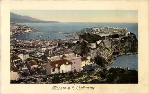 Ak Monte Carlo Monaco, Panorama und La Condamine