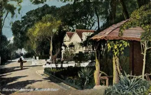 Ak Gibraltar, Alameda Rustikale Laube