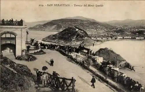 Ak San Sebastián Baskenland, Terrazzo del Monte Igueldo