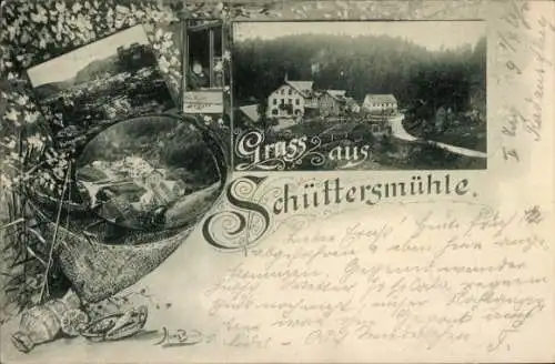 Ak Schüttersmühle Pottenstein Oberfranken, Frau Förster Graser, Gasthaus