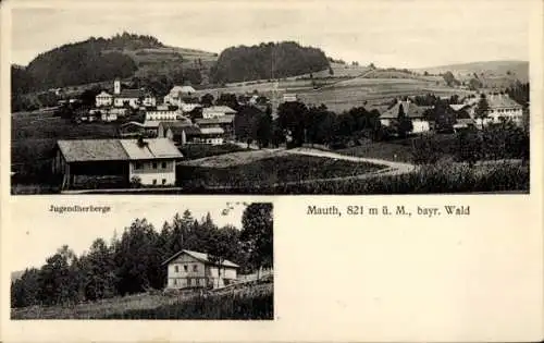 Ak Mauth in Bayern, Gesamtansicht, Jugendherberge