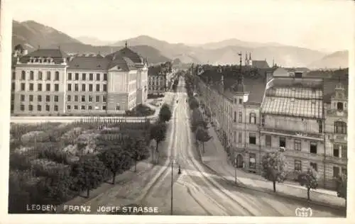 Ak Leoben Steiermark, Franz Josef Straße