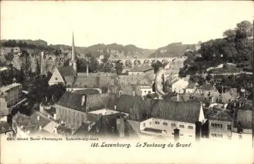 Ak Luxemburg Luxembourg, Teilansicht
