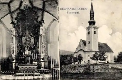 Ak Dechantskirchen Steiermark, Kirche, Altar