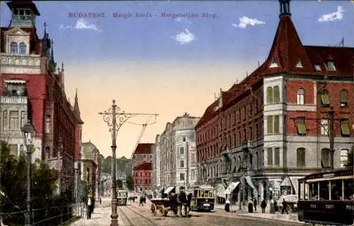 Ak Budapest Ungarn, Margarethen Ring