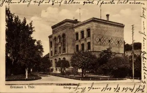 Ak Greußen in Thüringen, Schule