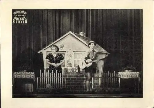 Ak Schauspieler Original 2 Woklings, Elsa und Paul, Szene Das klingende Wochenend