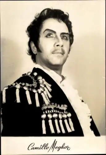 Ak Schauspieler Camillo Meghor, Portrait, Uniform