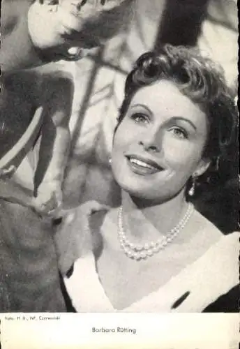 Ak Schauspielerin Barbara Rütting, Portrait