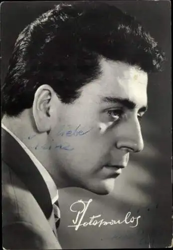 Ak Schauspieler P. Fotopoulos, Portrait, Autogramm