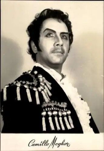 Ak Schauspieler Camillo Meghor, Portrait, Uniform