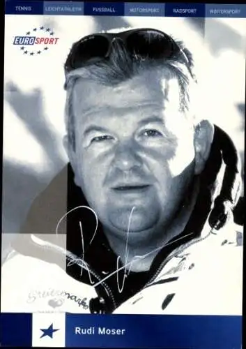 Ak Schauspieler Rudi Moser, Portrait, Autogramm, Euro Sport