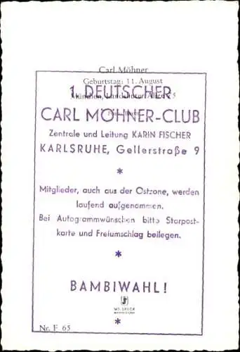 Ak Schauspieler Carl Möhner, Pfeife, Portrait, Autogramm