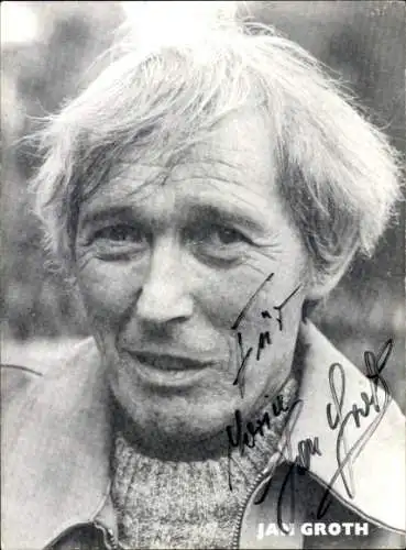 Ak Schauspieler Jan Groth, Portrait, Autogramm