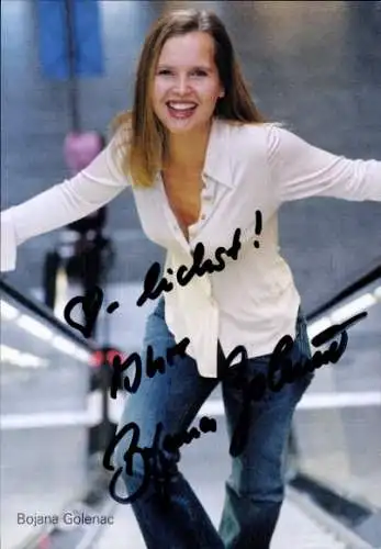 Ak Schauspielerin Bojana Golenac, Portrait, Autogramm