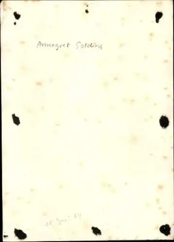 Ak Schauspielerin Annegret Golding, Portrait, Autogramm