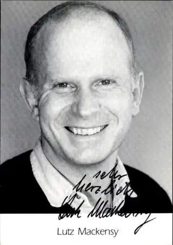 Ak Schauspieler Lutz Mackensy, Portrait, Autogramm