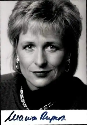 Ak Schauspielerin, Fernsehjournalistin Marina Ruperti, Portrait, Autogramm