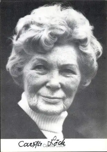 Ak Schauspielerin Carsta Löck, Portrait, Autogramm