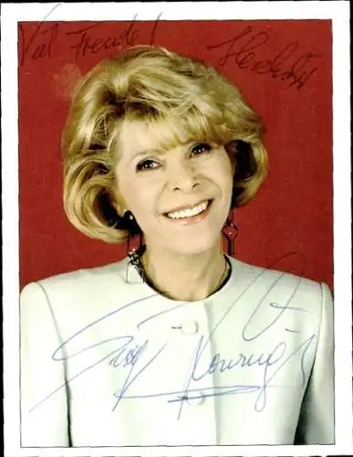 Ak Schauspielerin Sissy Löwinger, Autogramm, Portrait