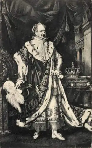 Ak König Maximilian Josef I von Bayern, Standportrait