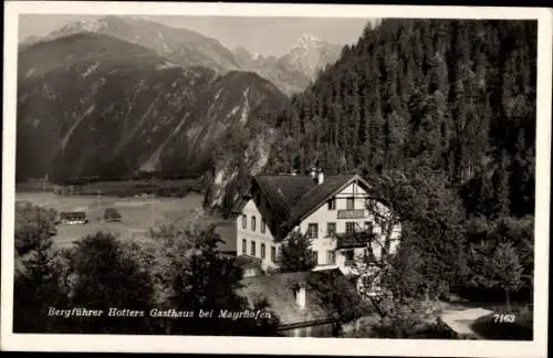 Ak Mayrhofen Tirol, Bergführer Hotters Gasthaus