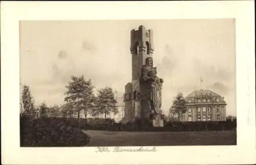 Ak Köln am Rhein, Bismarcksäule