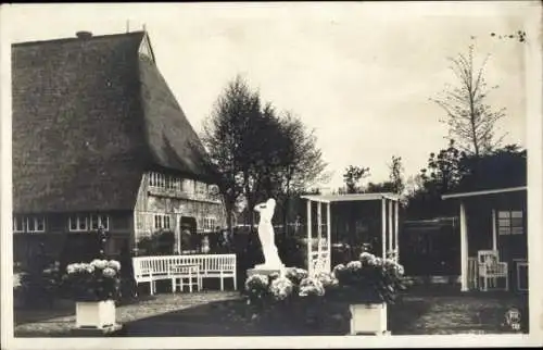 Ak Hamburg Ottensen, Gartenbauausstellung Altona 1914, Bauernhaus, Garten