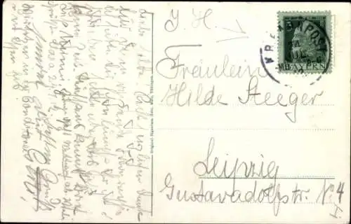 Ak Freising in Oberbayern, Isarbrücke