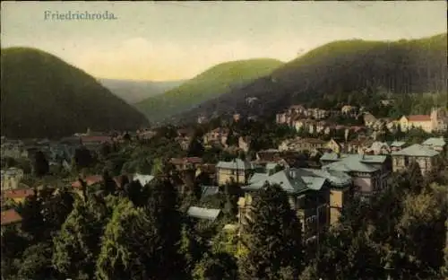 Ak Friedrichroda im Thüringer Wald, Panorama