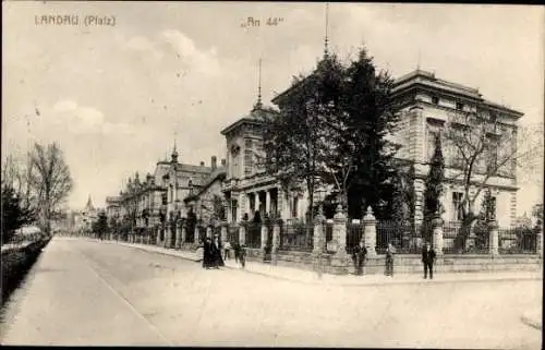 Ak Landau in der Pfalz, Straßenpartie An 44, Schillerpark