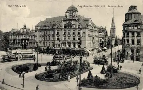 Ak Hannover in Niedersachsen, Aegidientorplatz, Hansa-Haus