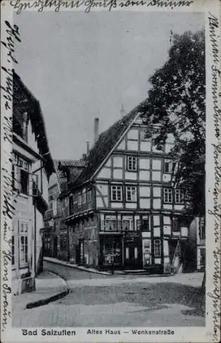 Ak Bad Salzuflen in Lippe, altes Haus, Wenkestraße