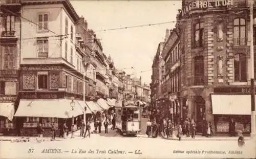 Ak Amiens Somme, La Rue des rois Cailloux