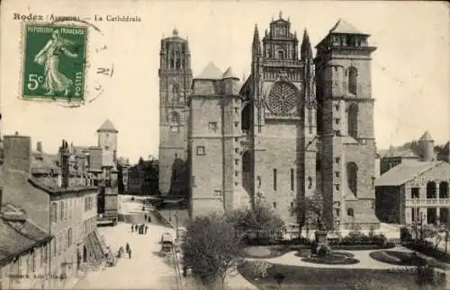 Ak Rodez Aveyron, Kathedrale