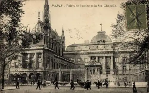 Ak Paris I Louvre, Palais de Justice, Ste-Chapelle