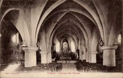 Ak Trilport Seine et Marne, Interieur de l'Eglise