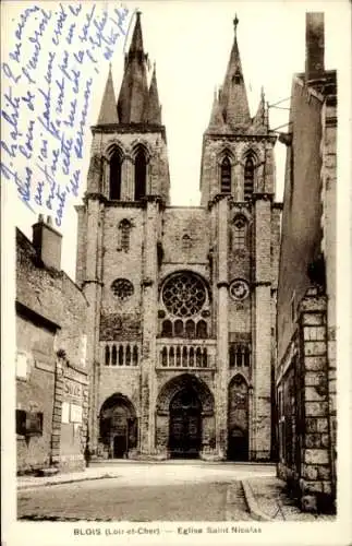 Ak Blois Loir et Cher, Kirche St. Nicolas