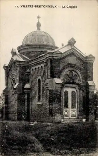 Ak Villers Bretonneux Somme, Kapelle