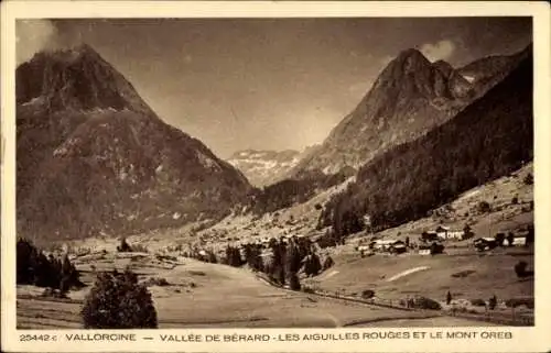 Ak Vallorcine Haute Savoie, Vallee de Berard, Les Aiguilles rouges et le Mont Oreb