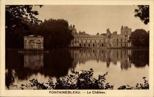 Ak Fontainebleau Seine et Marne, Chateau