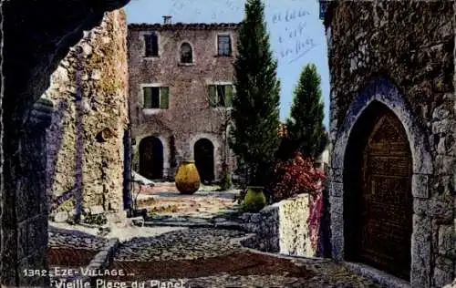 Ak Èze Alpes Maritimes, Vieille Place du Planet