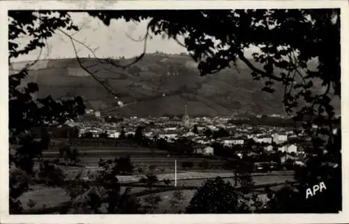 Ak Saint-Girons Ariege, Gesamtansicht