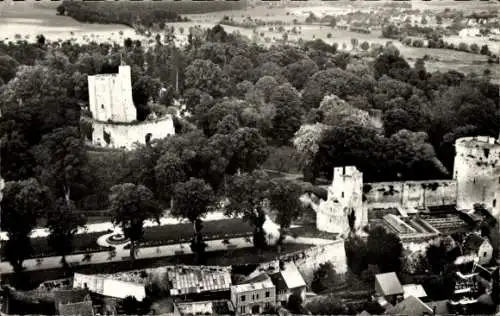 Ak Gisors Eure, Chateau, Luftansicht