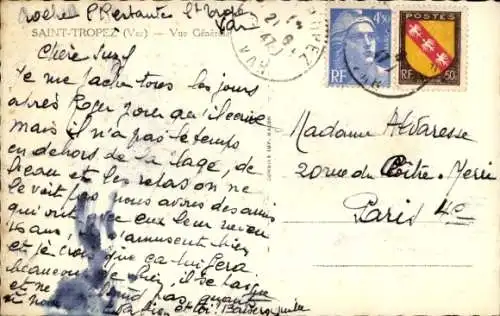 Ak Saint Tropez Var, Vue generale