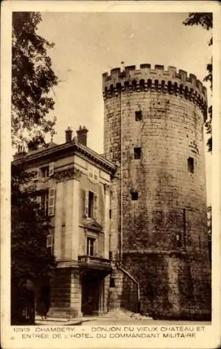 Ak Chambery Savoie, Donjon du vieux Chateau, Entree de l'Hotel du commandant militaire