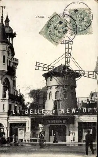 Ak Paris XVIII Montmartre, Moulin Rouge