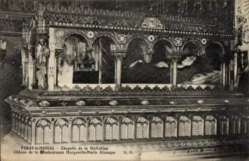 Ak Paray le Monial Saône et Loire, Kapelle der Heimsuchung