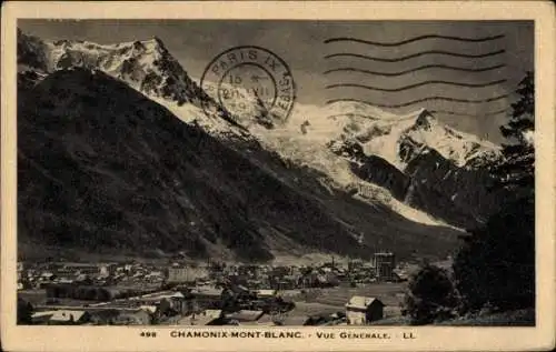 Ak Chamonix Mont Blanc Haute Savoie, Gesamtansicht